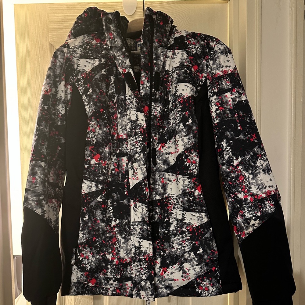 Dawn Womens Printed Ski Jacket Monochrome, Womens Size 6 US